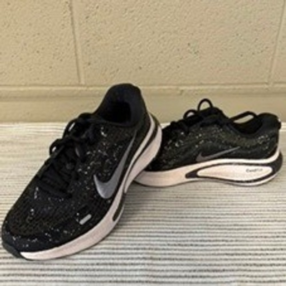 Nike Journey Run Womens Running Shoes Black White Speckled FJ7765-006 Size 8 - Picture 1 of 13